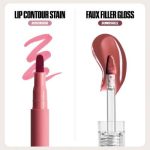 Huda Beauty Makeout Sesh Lip Duo Rosy Nudes - Image 3
